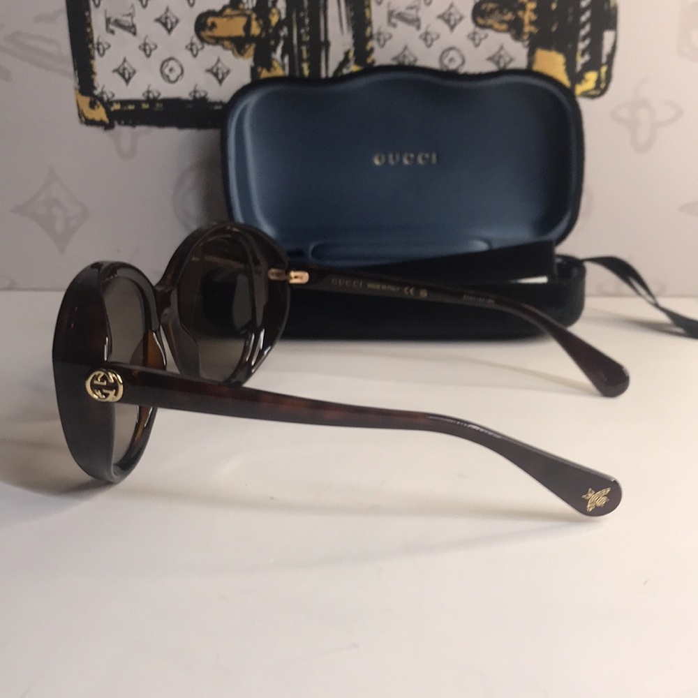 New Authentic Gucci Brown Sunglasses GG0368s 002 - Picture 7 of 13